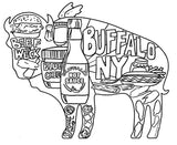 buffalove, 716 Buffalo ny, buffalo glassware, billieve, buffalo gifts, rustic buffalo,