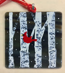 stained glass christmas ornament, buffalove, 716 Buffalo ny, buffalo glassware, billieve, buffalo gifts