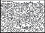 Buffalo New York Coloring Book - Digital Download