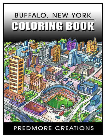 buffalo ny coloring book, buffalove, 716 Buffalo ny, buffalo glassware, billieve, buffalo gifts, buffalo coloring book