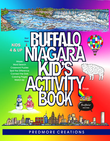 buffalo ny activity book, buffalove, 716 Buffalo ny, buffalo glassware, billieve, buffalo gifts, buffalo coloring book