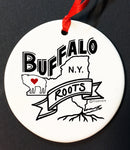 buffalove, 716 Buffalo ny christmas ornament, buffalo glassware, billieve, buffalo gifts, rustic buffalo,