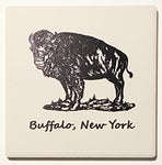 buffalo coaster, ceramic coasters, buffalo gifts, buffalove