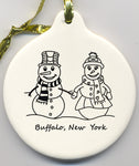 buffalo christmas ornament, buffalove, 716 Buffalo ny, buffalo glassware, billieve, buffalo gifts, rustic buffalo,