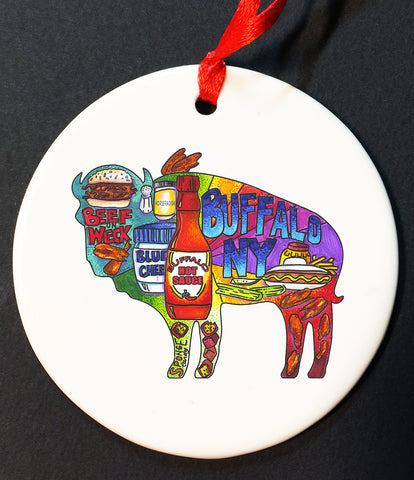 buffalove, 716 Buffalo ny, buffalo glassware, billieve, buffalo gifts, rustic buffalo, buffalo ornament