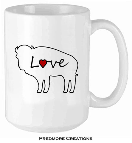 Love Buffalo Art Mug