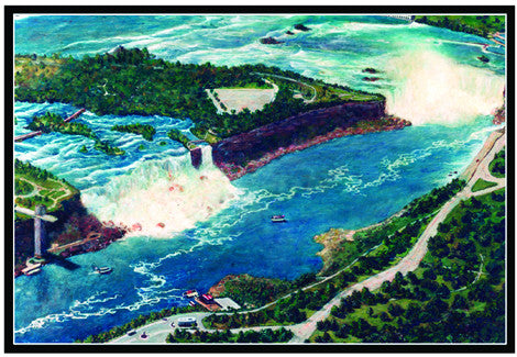 niagara falls art, niagara falls painting