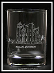 Niagara University Collector's Glass, buffalove, buffalo glassware, billieve, buffalo gifts, niagara county