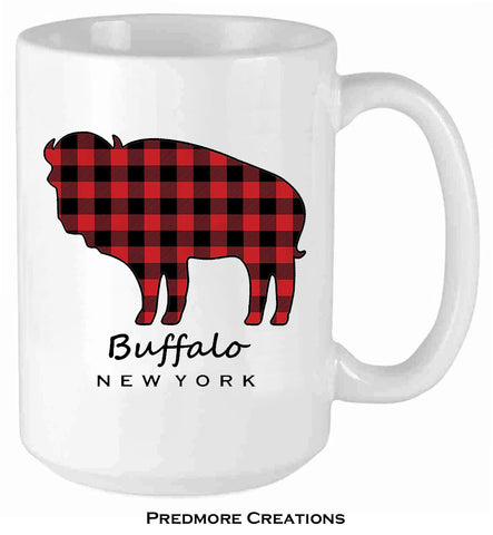 Plaid Buffalo Art Mug
