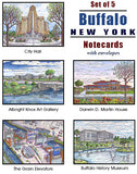 buffalo themed notecards, buffalove, 716 Buffalo ny, buffalo glassware, billieve, buffalo gifts, rustic buffalo