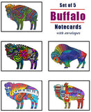 Buffalo Image Notecards - Set of 5